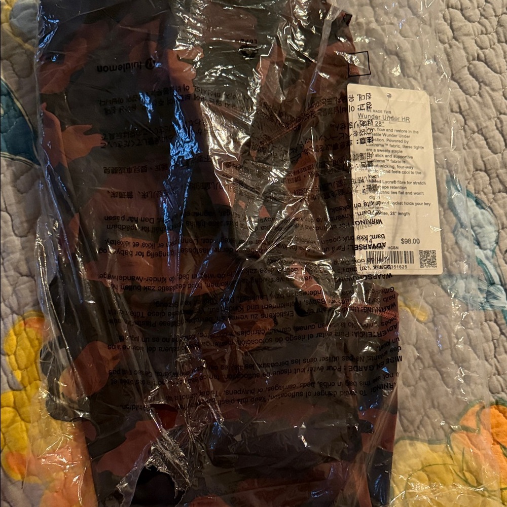 lululemon athletica Black and Red Leggings